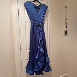 Bronx & Banco ruffled silk sleeveless dress